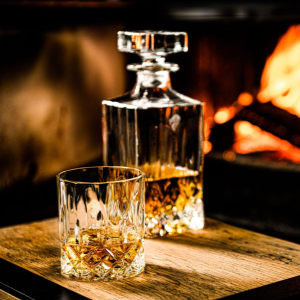 Whiskey Karaf Set Vintage in Luxe Giftbox