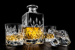 Handgemaakte kristallen Whiskey Glazen Royal | Set van 2