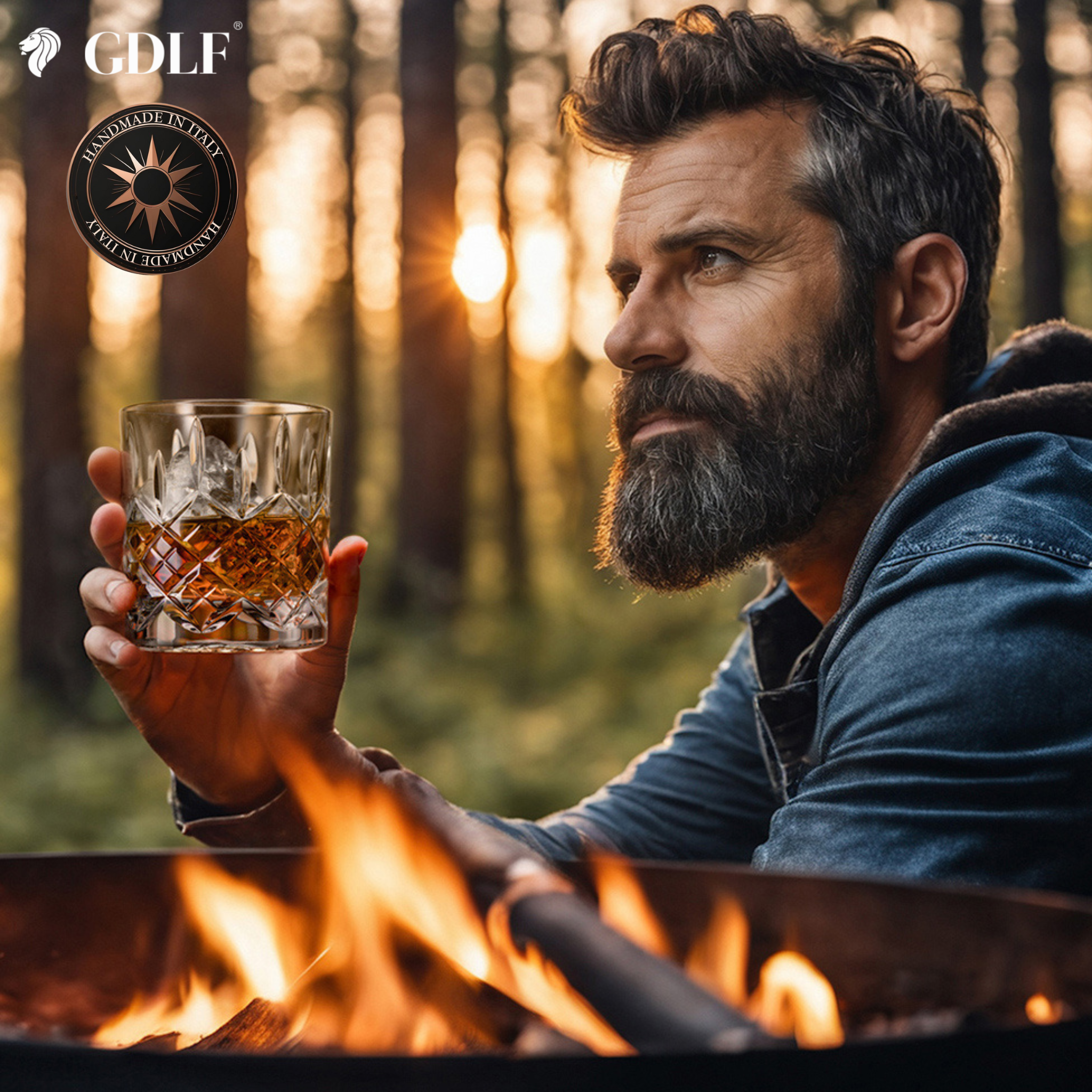 Handgemaakte Limited Edition Kristallen Whiskey Set Royal