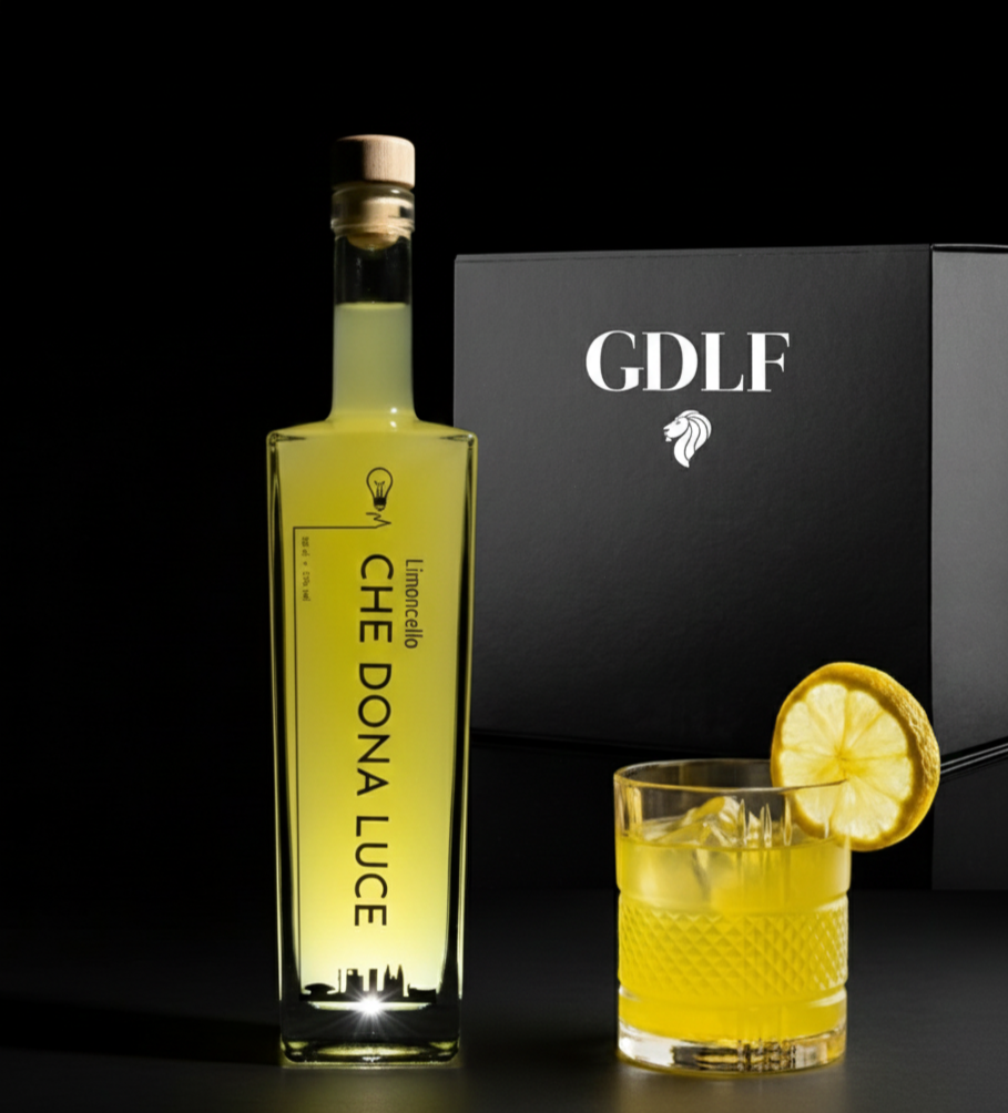 Italiaanse Kristallen Glazen + Che Dona Luce Limoncello | Giftset