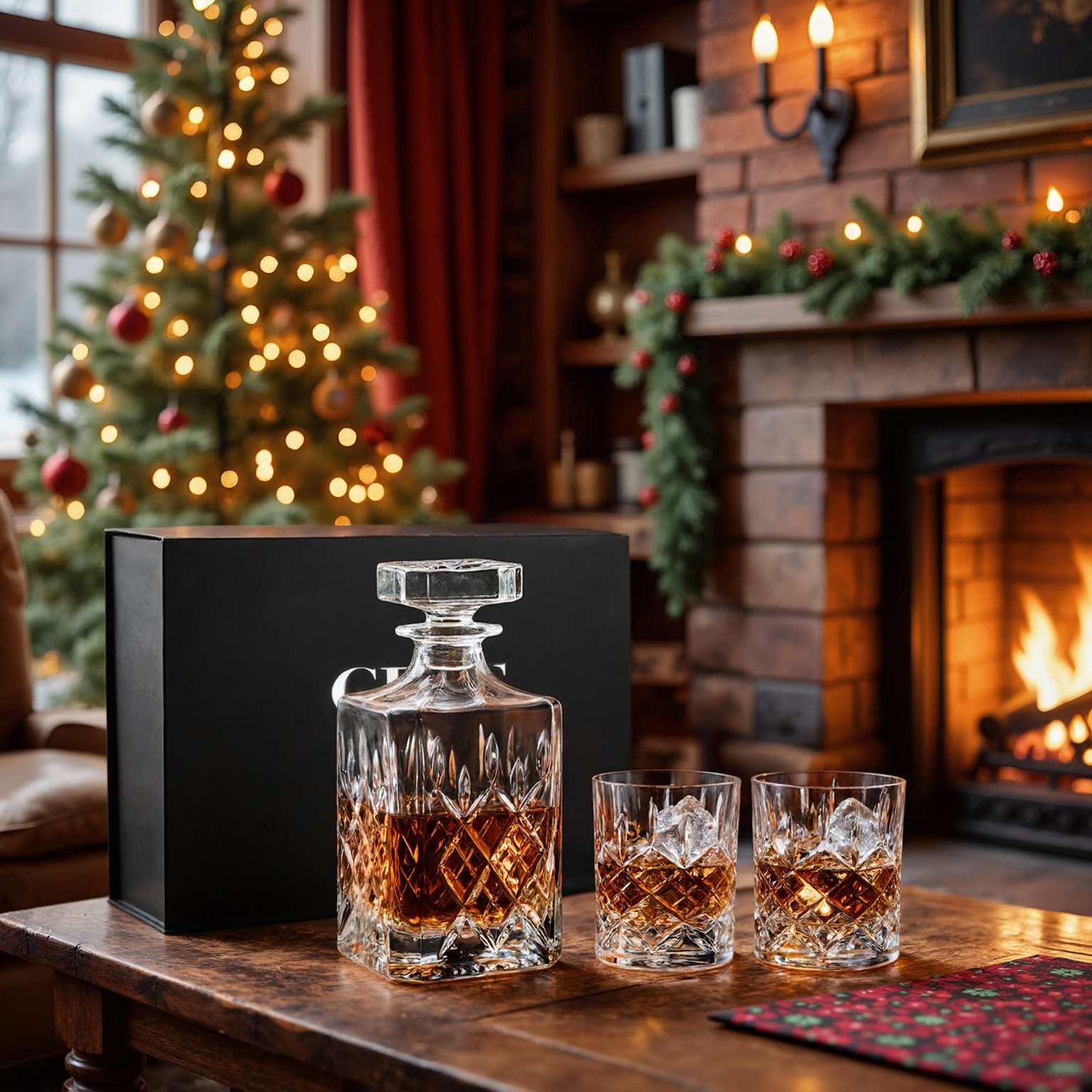 Handgemaakte Limited Edition Kristallen Whiskey Set Royal