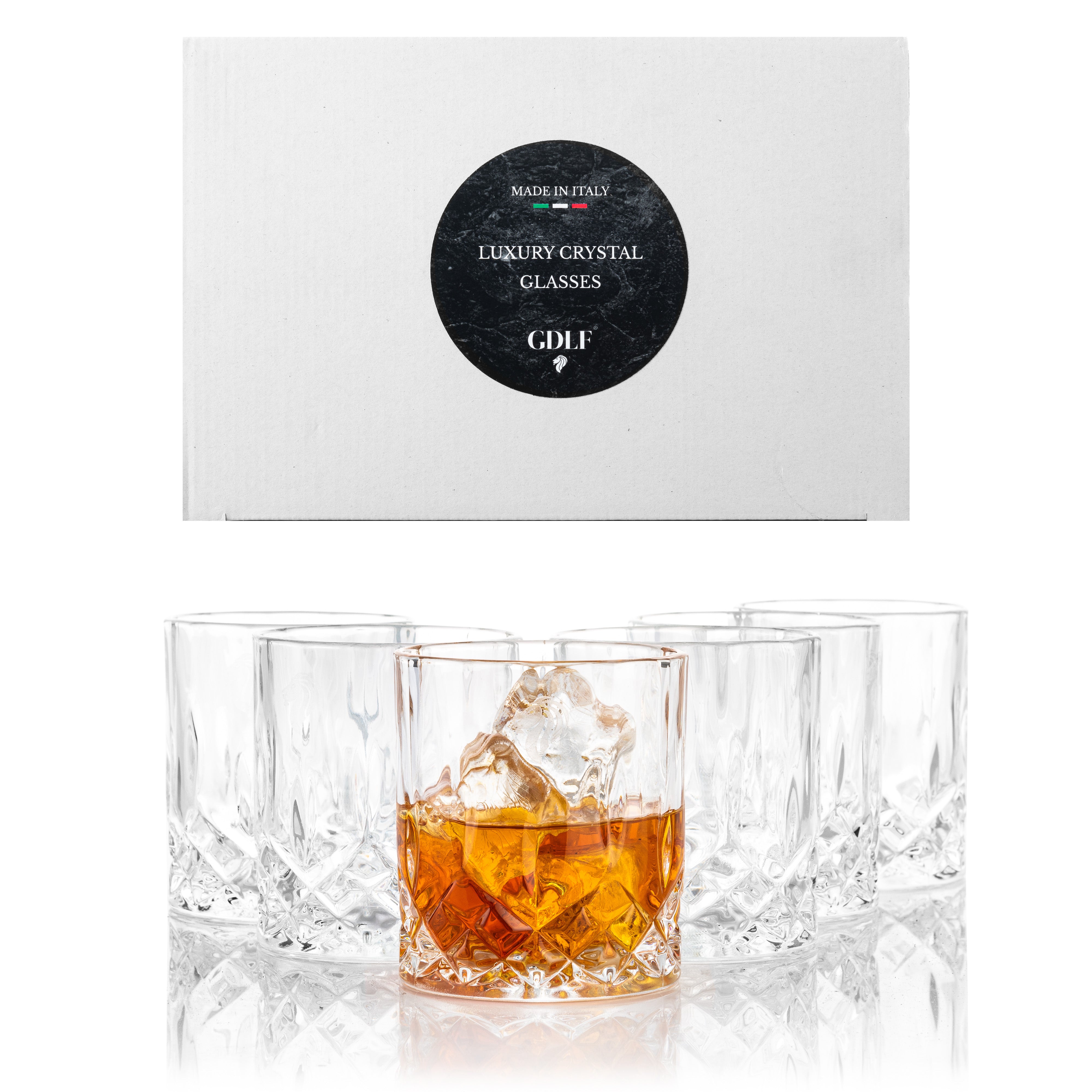 Whiskey Glazen Vintage | Set van 6