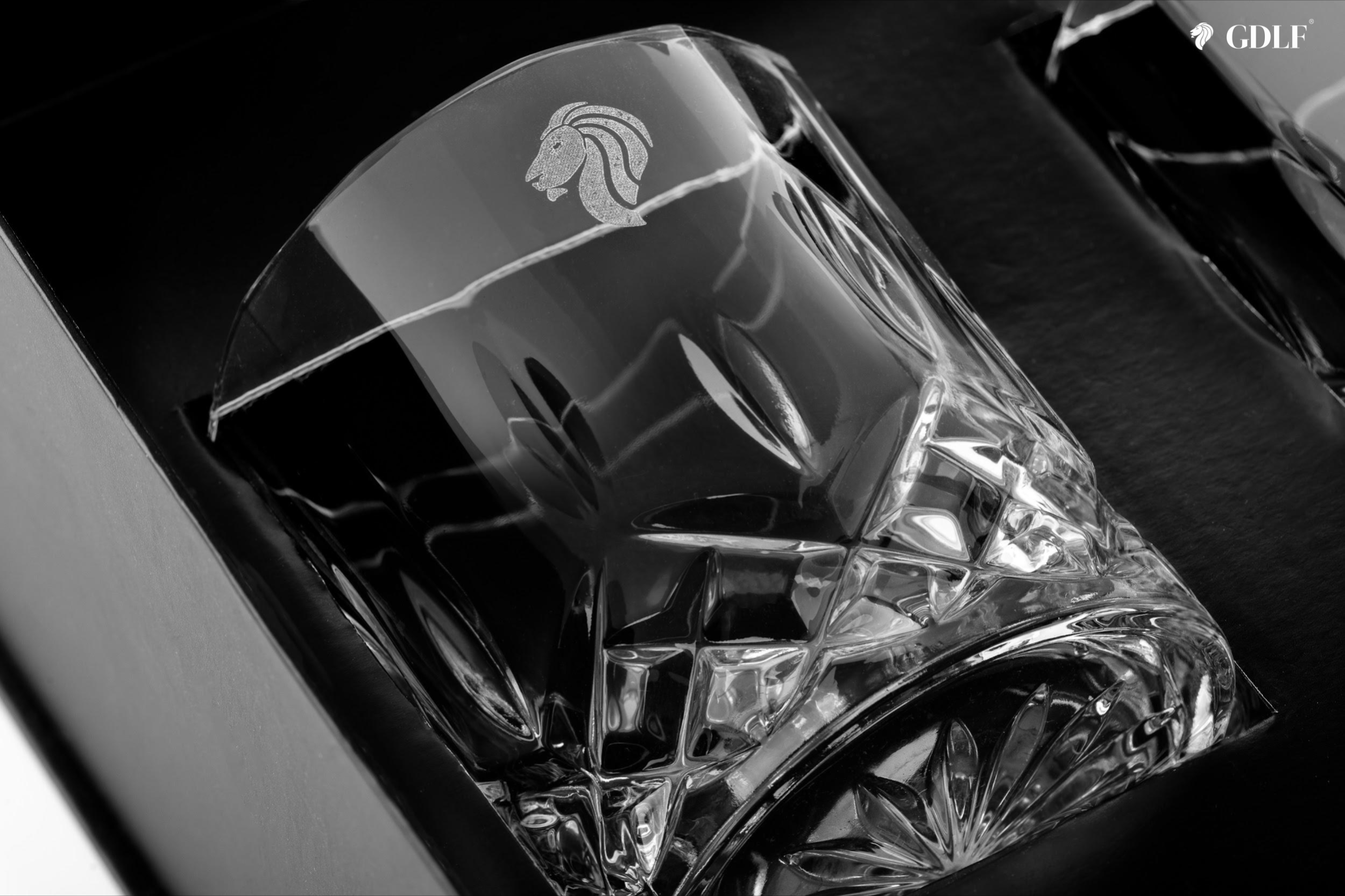 Set van 6 Whiskey Glazen Vintage | Giftset