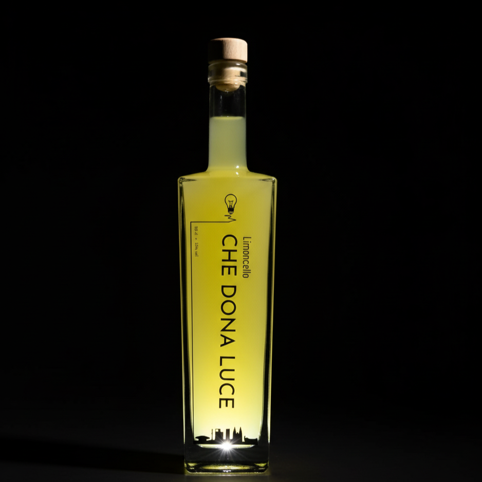 Italiaanse Kristallen Glazen + Che Dona Luce Limoncello | Giftset